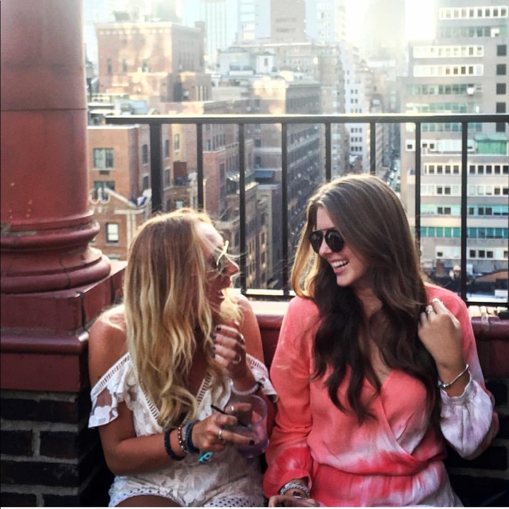 Coral Tie Dye Long Sleeve Romper *FINAL SALE*